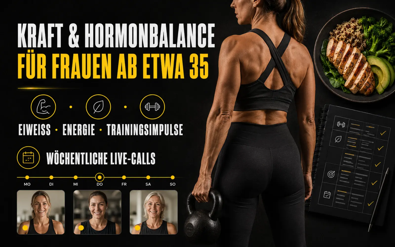 Kraft & Hormonbalance für Frauen ab etwa 35