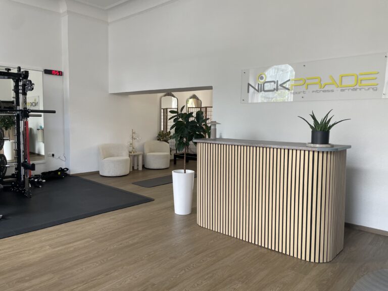 Personal Training Studio Neuhausen-Nymphenburg: fertiges Trainingsstudio nach einem Jahr Aufbau