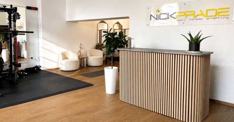 Personal Training Studio Neuhausen-Nymphenburg: fertiges Trainingsstudio nach einem Jahr Aufbau